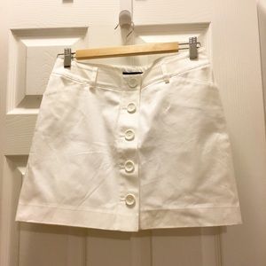 White miniskirt